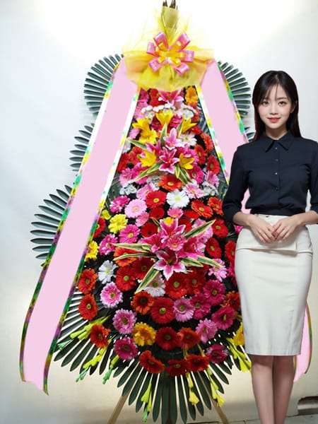 라비에벨웨딩 3단화환 고급형